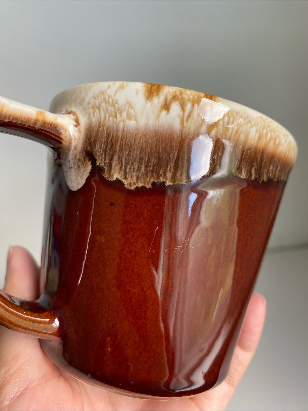 Vintage McCoy Drip Glaze Coffee Mug